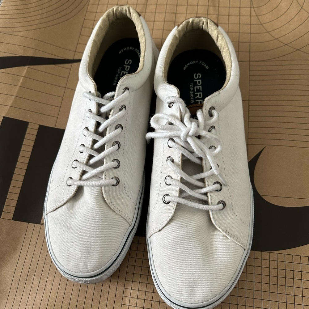 Sperry White Canvas Sneakers